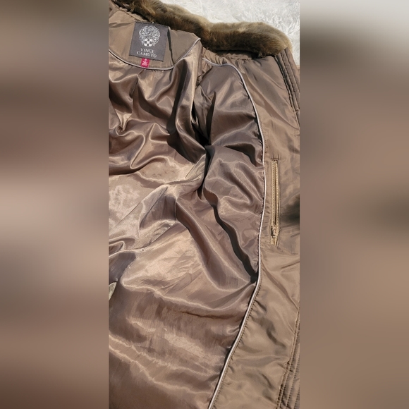 Vince Camuto Faux Fur Parka Jacket Women Medium - Picture 7 of 12